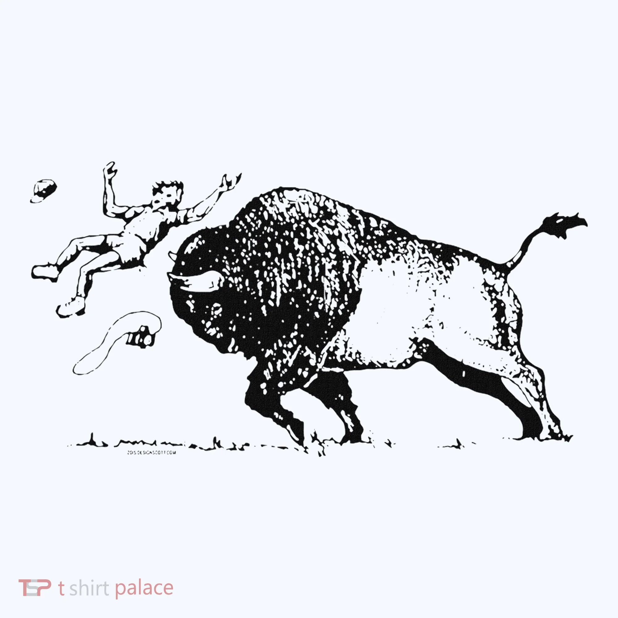 Yellowstone Bison Toss Warning Flyer Hat