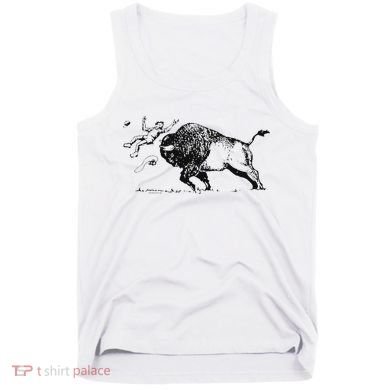 Yellowstone Bison Toss Warning Flyer Tank Top