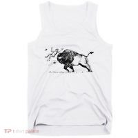 Yellowstone Bison Toss Warning Flyer Tank Top thumb 0
