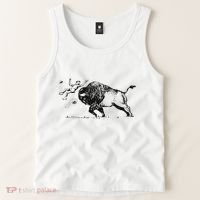 Yellowstone Bison Toss Warning Flyer Tank Top thumb 2