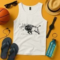 Yellowstone Bison Toss Warning Flyer Tank Top thumb 4