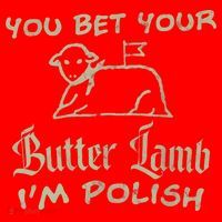 You Bet Your Butter Lamb I'm Polish Animals Santa Hat thumb 1