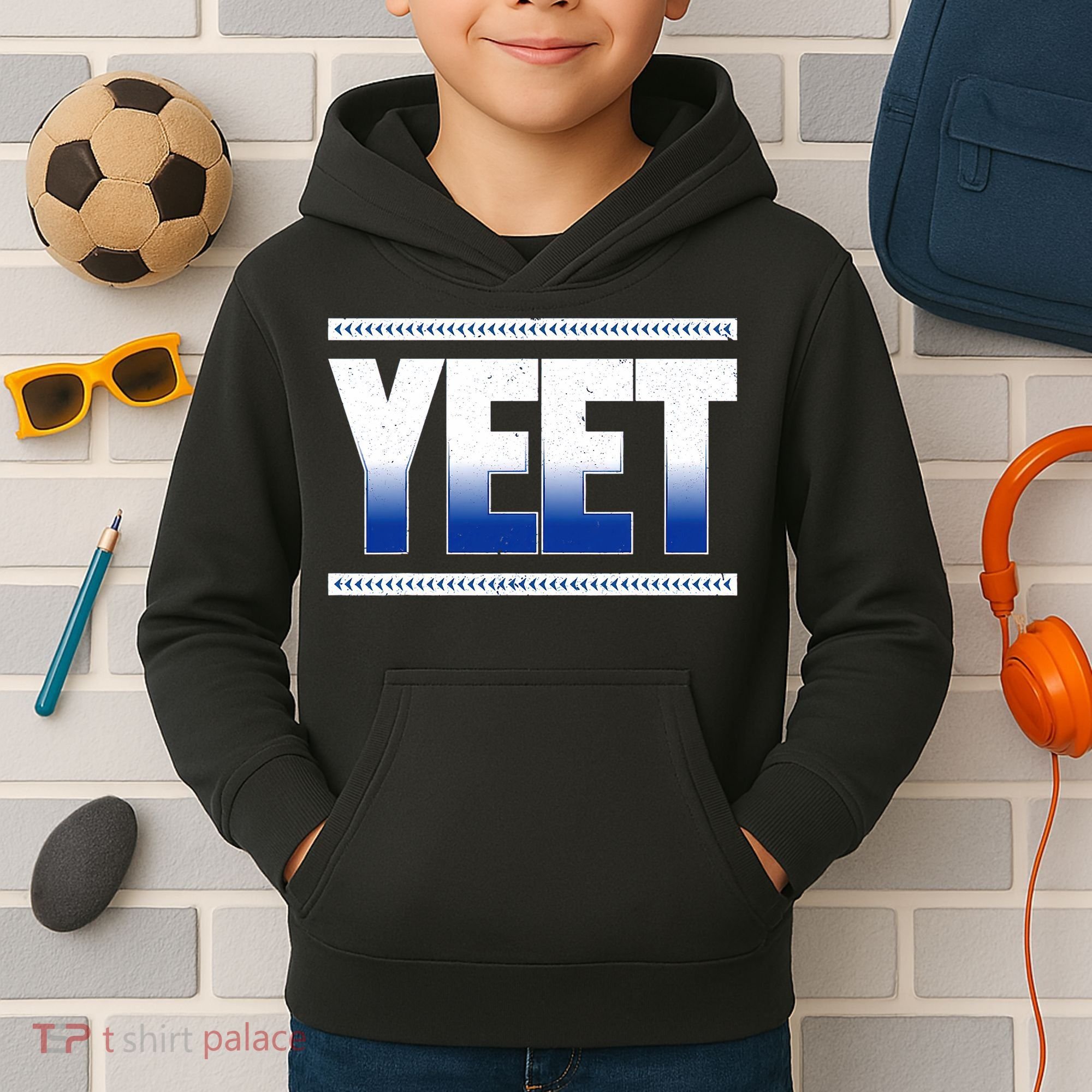 Yeet Blue Kids Hoodie