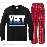 Yeet Blue Kids Long Sleeve Plaid Pajama Set thumb 0