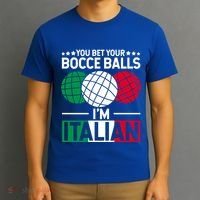 You Bet Your Bocce Balls IM Italian Funny Gift Italian Gift T-Shirt thumb 3