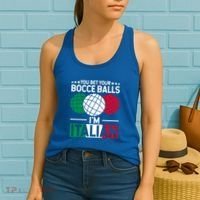 You Bet Your Bocce Balls IM Italian Funny Gift Italian Gift Women's Tank Top thumb 2
