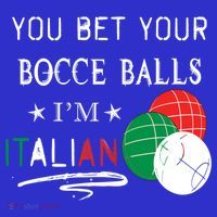 You Bet Your Bocce Balls IM Italian Gift Polo thumb 2