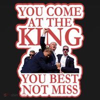 You Come At The King You Best Not Miss Donald Trump Women's Hoodie thumb 2