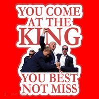 You Come At The King You Best Not Miss Donald Trump Women's Tank Top thumb 5