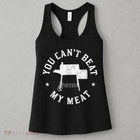 You Can't Beat My Meat BBQ Grilling Chef Funny Grill Women's Tank Top thumb 3