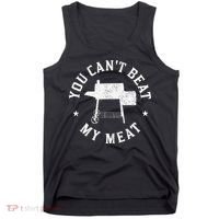 You Can't Beat My Meat BBQ Grilling Chef Funny Grill Tank Top thumb 0