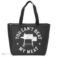You Can't Beat My Meat BBQ Grilling Chef Funny Grill Tote Bag thumb 0