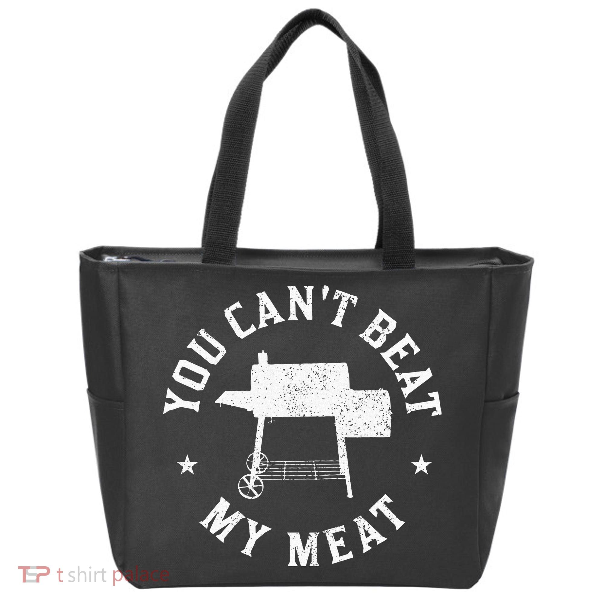 You Can't Beat My Meat BBQ Grilling Chef Funny Grill Tote Bag