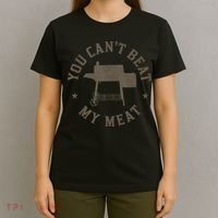 You Cant Beat My Meat BBQ Grilling Chef Funny Grill T-Shirt thumb 4