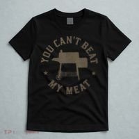 You Cant Beat My Meat BBQ Grilling Chef Funny Grill T-Shirt thumb 5
