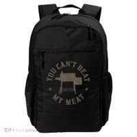 You Cant Beat My Meat BBQ Grilling Chef Funny Grill Backpack thumb 0
