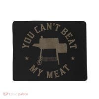 You Cant Beat My Meat BBQ Grilling Chef Funny Grill Mousepad thumb 0