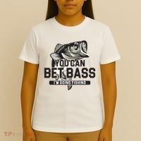 You Can Bet Bass I'm Going Fishing Fisherman T-Shirt thumb 4