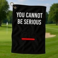 You Cannot Be Serious John Mcenroe Golf Towel thumb 1