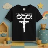 You Can't Beat God Toddler T-Shirt thumb 3