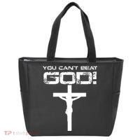 You Can't Beat God Tote Bag thumb 0