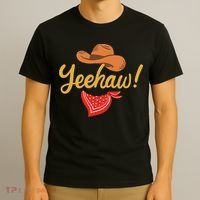 Yeehaw Cowboy Cowgirl Western Country Rodeo T-Shirt thumb 3
