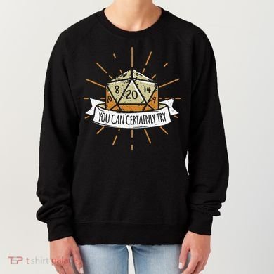 You Can Certainly Try Dragon Dice Wizard Gamer Women's Sweatshirt
