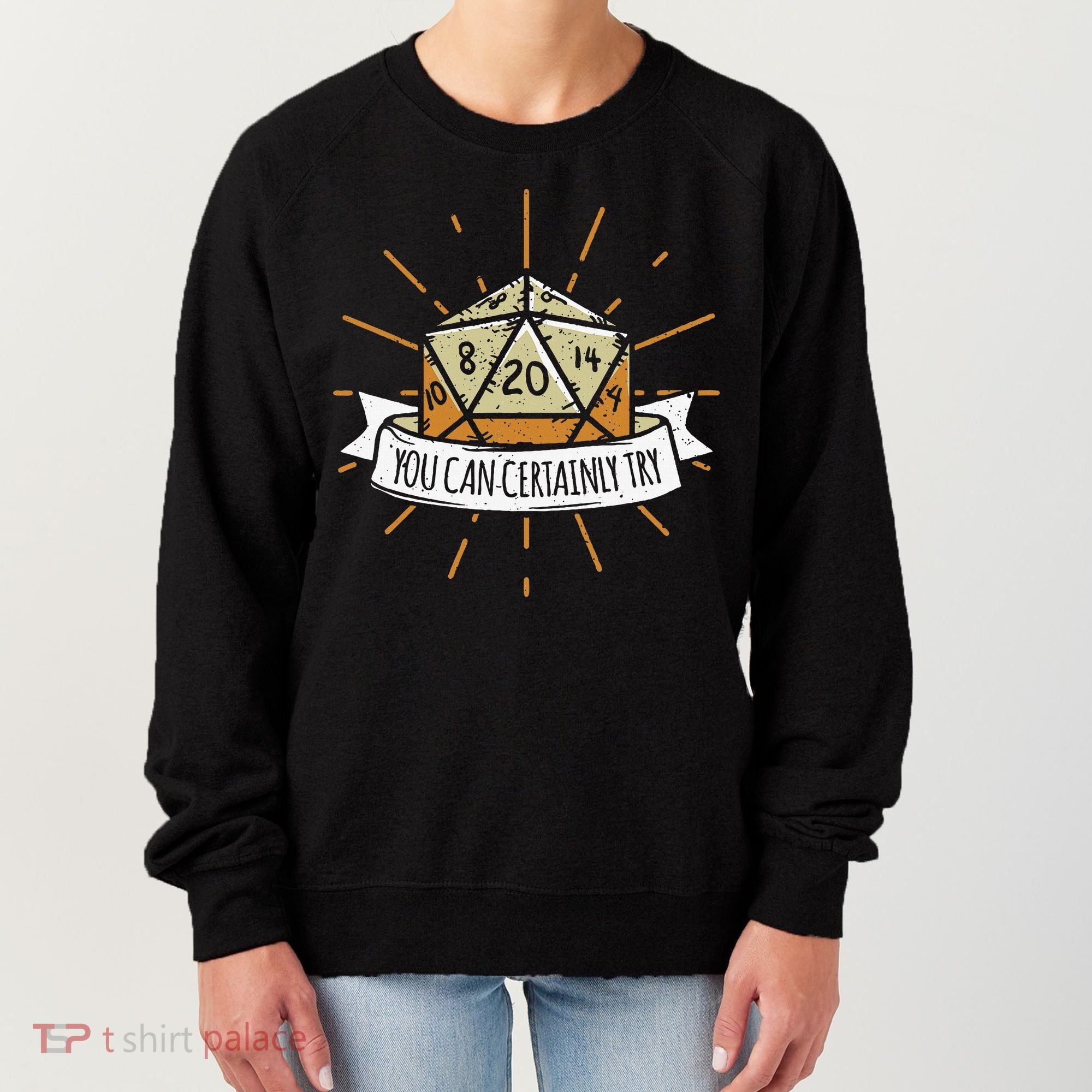 You Can Certainly Try Dragon Dice Wizard Gamer Women's Sweatshirt
