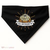 You Can Certainly Try Dragon Dice Wizard Gamer USA-Made Doggie Bandana thumb 0
