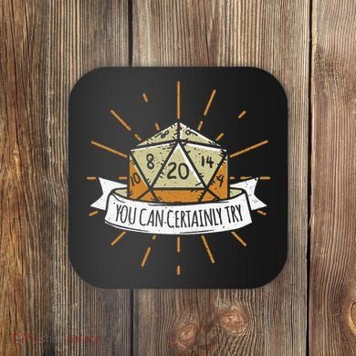 You Can Certainly Try Dragon Dice Wizard Gamer Coaster