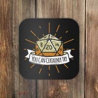 You Can Certainly Try Dragon Dice Wizard Gamer Coaster thumb 0
