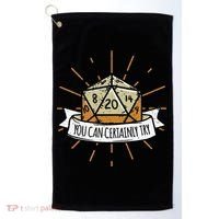You Can Certainly Try Dragon Dice Wizard Gamer Golf Towel thumb 0