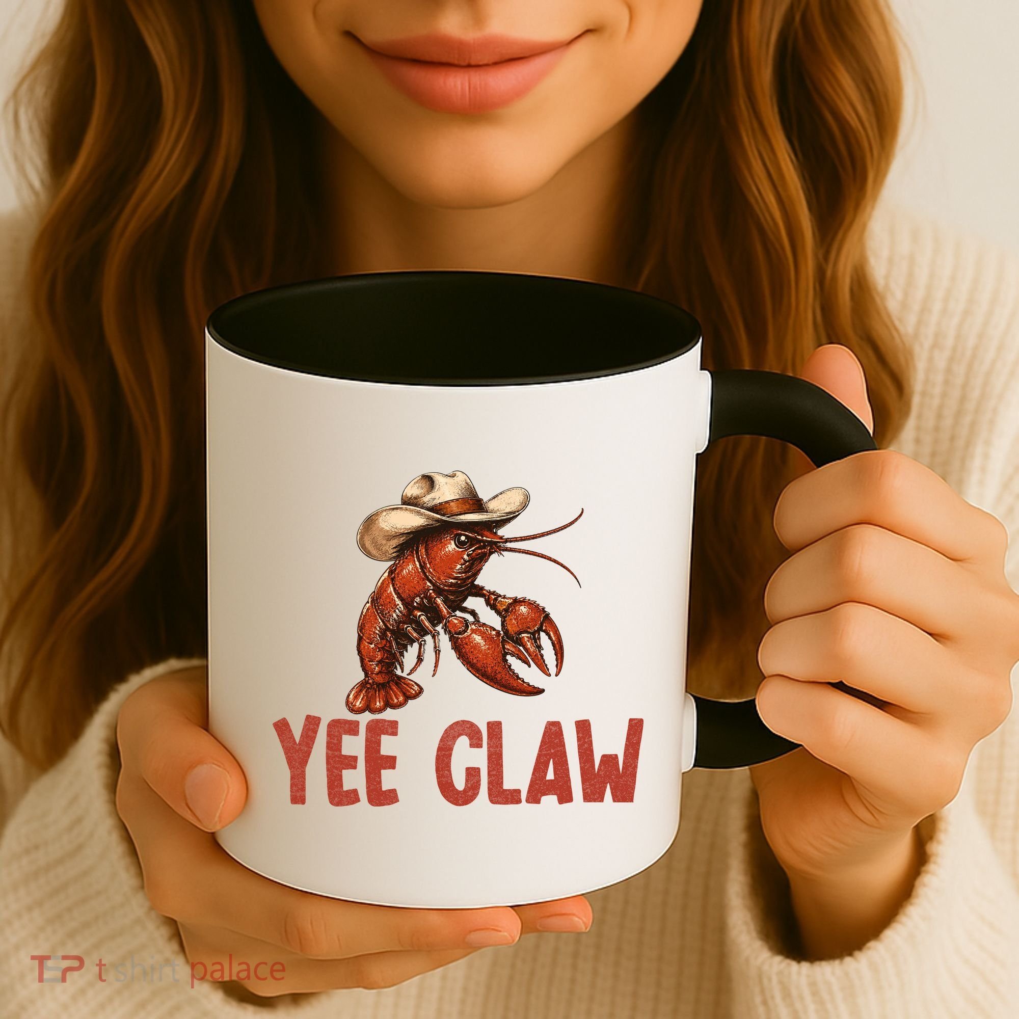 Yee Claw Crawfish Southern Funny Seafood Coffee Mug