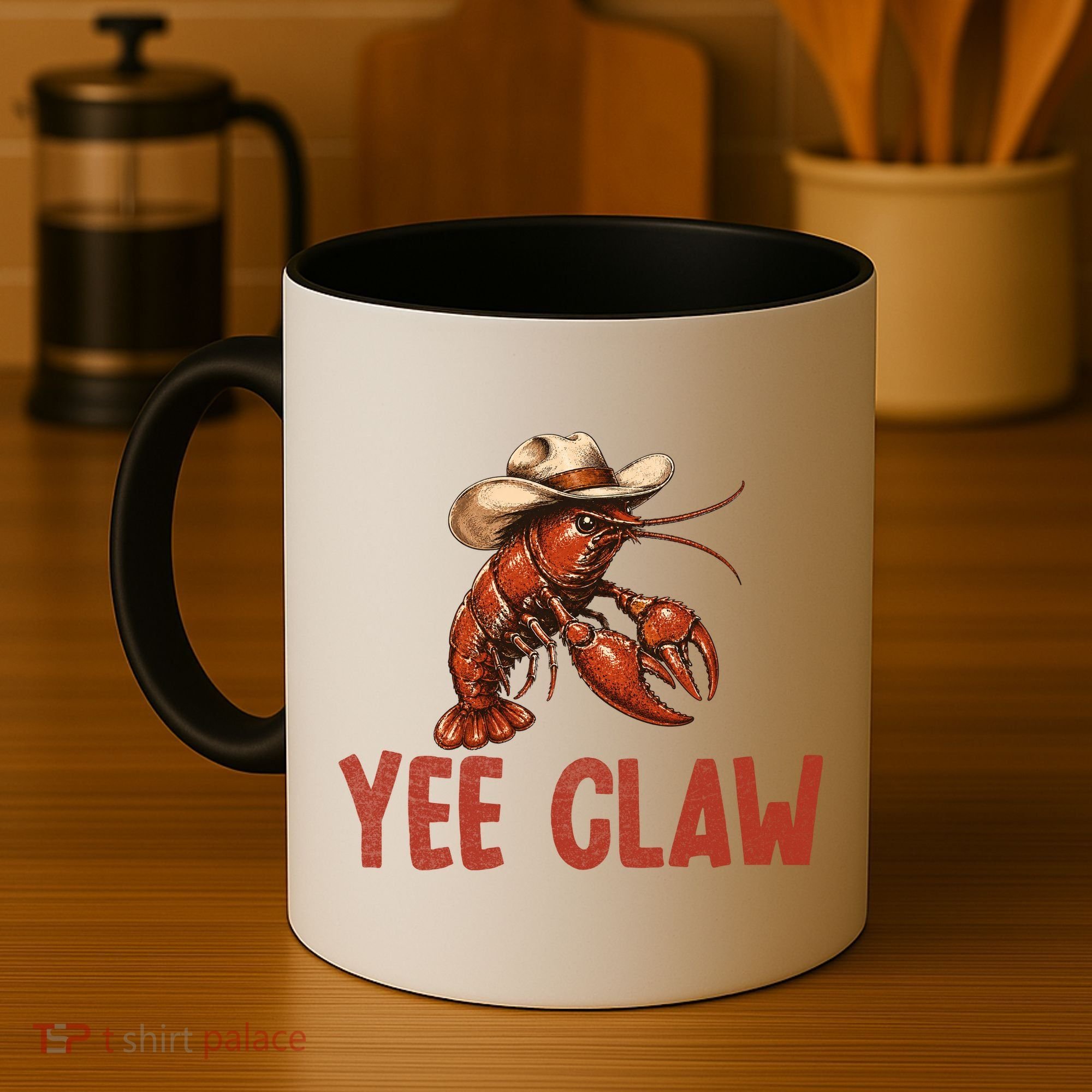 Yee Claw Crawfish Southern Funny Seafood Coffee Mug