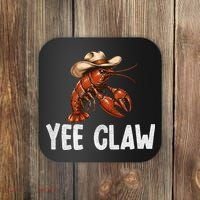 Yee Claw Crawfish Southern Funny Seafood Coaster thumb 0