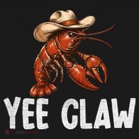 Yee Claw Crawfish Southern Funny Seafood Mousepad thumb 1