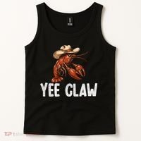 Yee Claw Crawfish Southern Funny Seafood Tank Top thumb 2