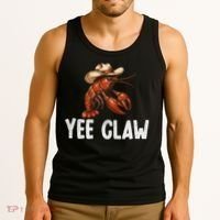 Yee Claw Crawfish Southern Funny Seafood Tank Top thumb 3