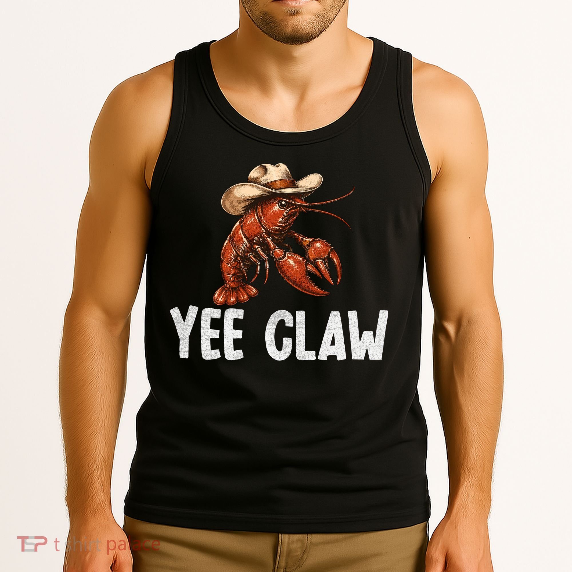 Yee Claw Crawfish Southern Funny Seafood Tank Top