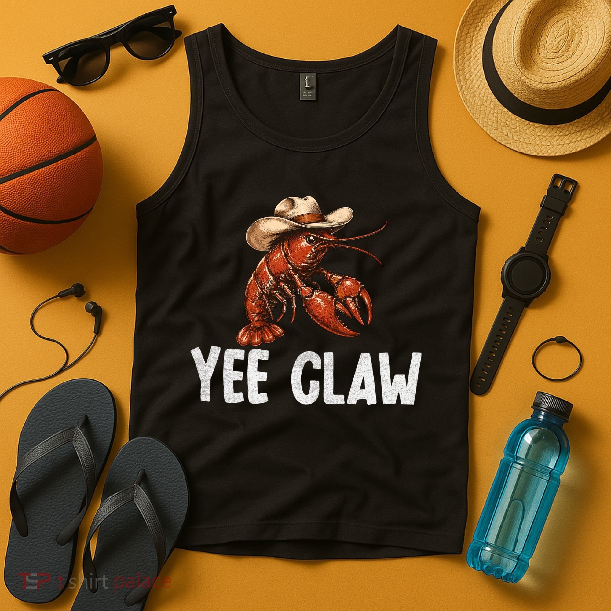 Yee Claw Crawfish Southern Funny Seafood Tank Top