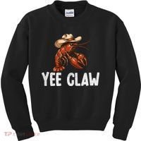 Yee Claw Crawfish Southern Funny Seafood Kids Sweatshirt thumb 0