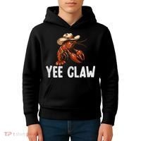 Yee Claw Crawfish Southern Funny Seafood Kids Hoodie thumb 4