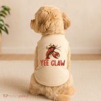 Yee Claw Crawfish Southern Funny Seafood Doggie Tank thumb 2