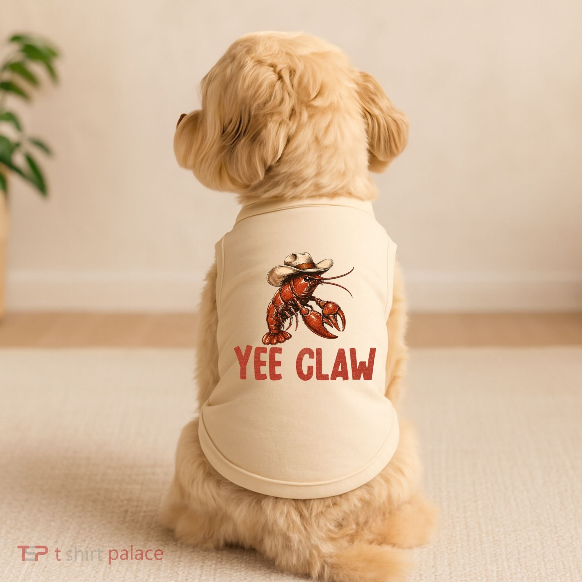 Yee Claw Crawfish Southern Funny Seafood Doggie Tank