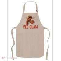 Yee Claw Crawfish Southern Funny Seafood Apron thumb 0
