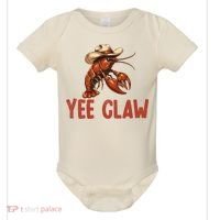 Yee Claw Crawfish Southern Funny Seafood Baby Bodysuit thumb 0