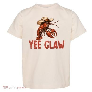 Yee Claw Crawfish Southern Funny Seafood Toddler T-Shirt