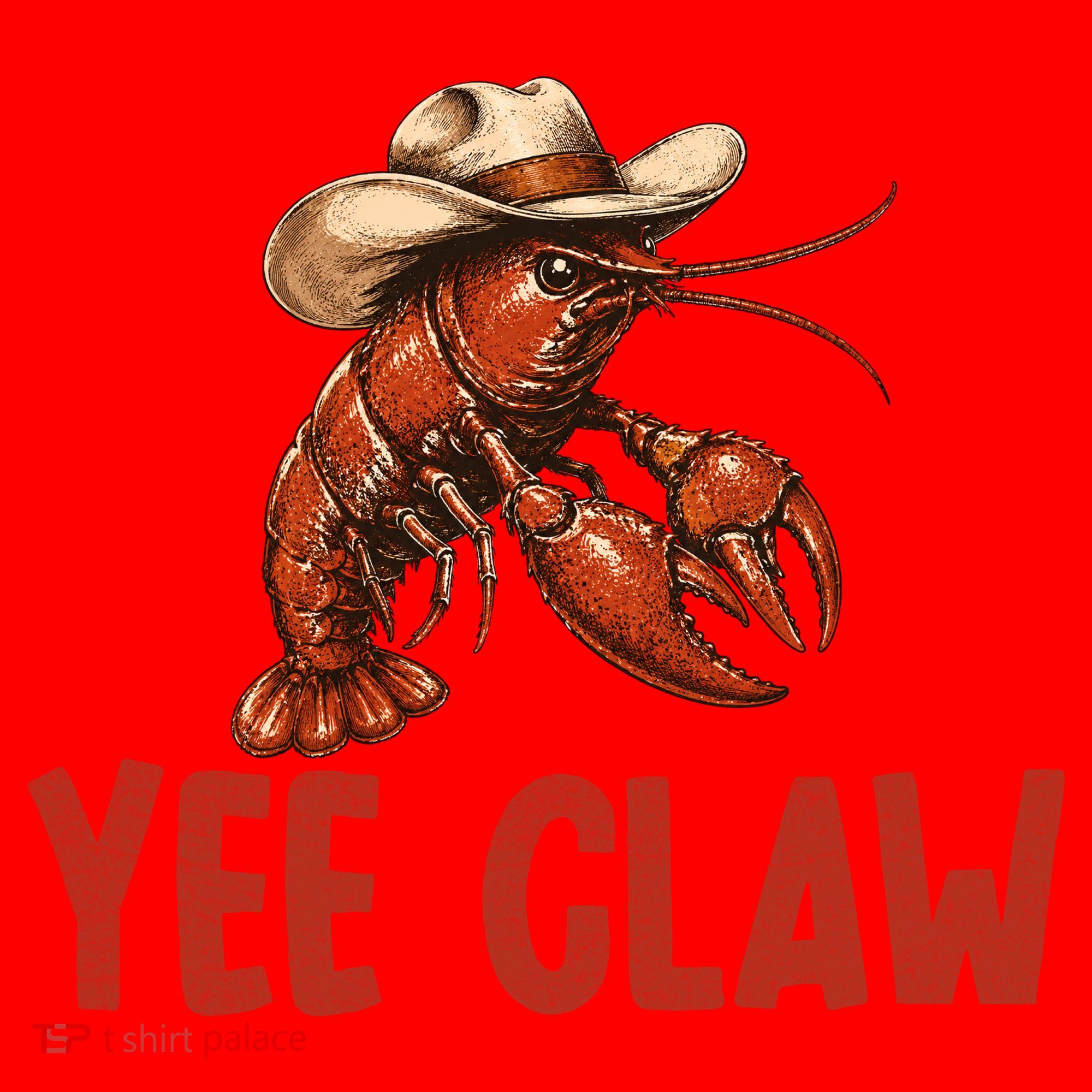 Yee Claw Crawfish Southern Funny Seafood Santa Hat