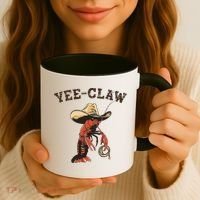 Yee Claw Crawfish Cajun Seafood Festival Gift Coffee Mug thumb 3