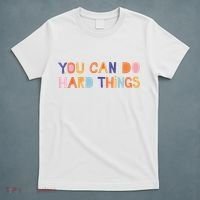 You Can Do Hard Things Cute Motivational Quote Teacher Women T-Shirt thumb 5